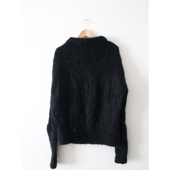 Acne Ocean Oversized Mohair Knit Midnight Blue Size M/L - Picture 4 of 8